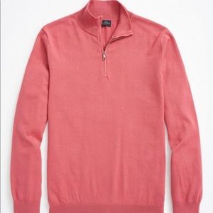 NWT Brooks Brothers Supima quarter zip